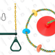 Jungle Gym Kingdom Trapeze and Red Disc Swing Bundle | $61 | Amazon